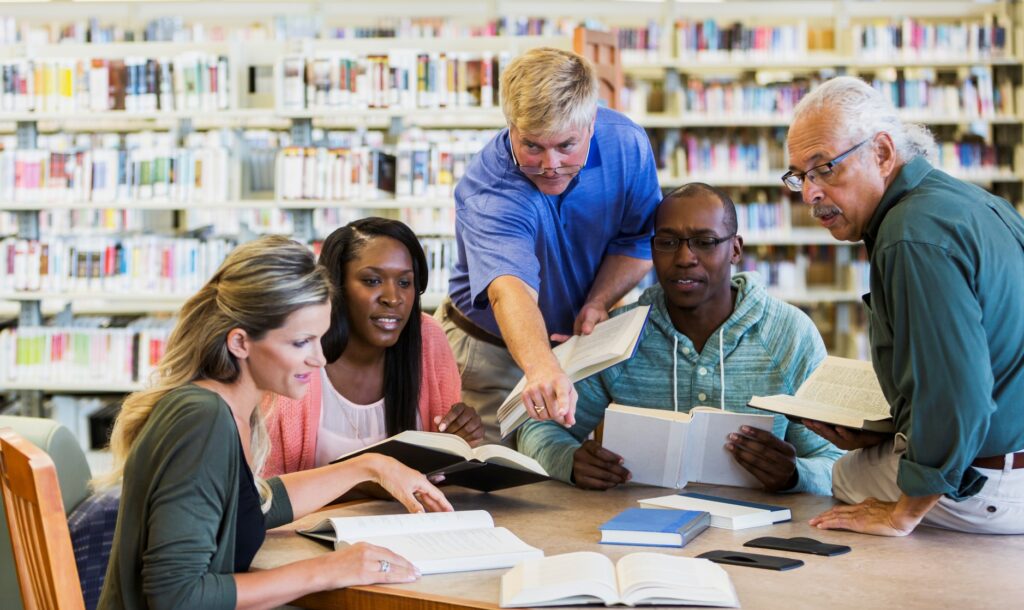 Photo of teachers collaborating