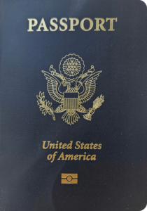 Photo of U.S. passport